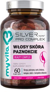 MyVita Silver Włosy Skóra Paznokcie Beauty Complex kapsułki piękne włosy, skóra i paznokcie