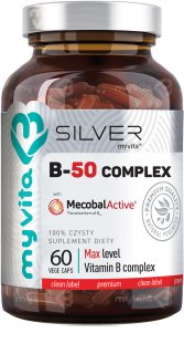 MyVita Silver witamina B-50 complex kapsułki do wspomagania zdrowia układu nerwowego