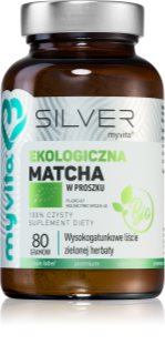 MyVita Silver Ekologiczna Matcha Bio proszek do ochrony komórek przed stresem oksydacyjnym 80 g