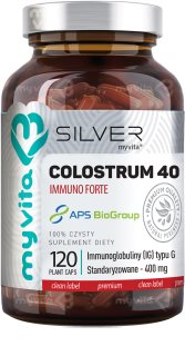 MyVita Silver Colostrum 40 Immuno Forte kapsułki na wsparcie układu odpornościowego