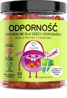 MyVita Naturalne Żelki Odporność miękkie kapsułki do żucia na wsparcie układu odpornościowego