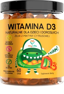 MyVita Naturalne Żelki Witamina D3 miękkie kapsułki do żucia z witaminą D