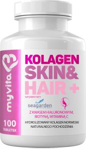 MyVita Kolagen Skin&Hair+ tabletki piękne włosy, skóra i paznokcie