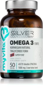 MyVita Silver Omega 3 Forte kapsułki miękkie do prawidłowego funkcjonowania serca i mózgu