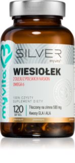 MyVita Silver Olej z wiesiołka 500mg kapsułki miękkie do utrzymania prawidłowego poziomu cholesterolu