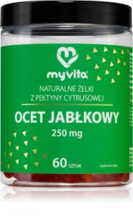 MyVita Naturalne Żelki Ocet jabłkowy miękkie kapsułki do żucia na poprawę trawienia
