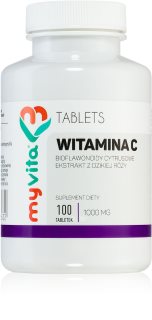 MyVita Witamina C 1000mg + bioflawonoidy + Dzika Róża tabletki na wzmocnienie odporności