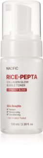 Nacific Rice + Pepta Collagen Glow Bubble Toner aufhellendes Hauttonikum mit feuchtigkeitsspendender Wirkung 100 ml