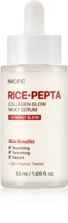 Nacific Rice + Pepta Collagen Glow Milky Serum aufhellendes Gesichtsserum mit feuchtigkeitsspendender Wirkung 50 ml