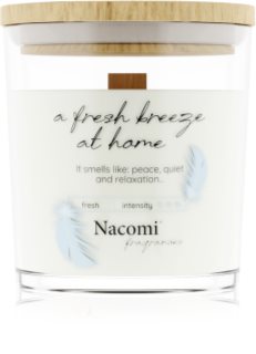 Nacomi Soy Candle Home Fragrances vonná svíčka s dřevěným knotem 140 g