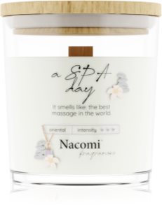 Nacomi Soy Candle Home Fragrances aроматична свічка з дерев'яним гнітом 140 гр