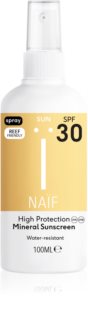 Naif Sun Mineral Sunscreen SPF 30 spray solare protettivo SPF 30 100 ml