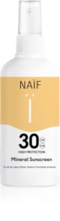 Naif Sun Mineral Sunscreen SPF 30 spray protector solar SPF 30
