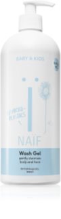 Naif Baby & Kids Wash Gel Rengörings tvättgel för barn och bebisar för kropp och ansikte
