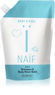 Naif Baby & Kids 2-in-1 gel de banho e champô para crianças sem perfume