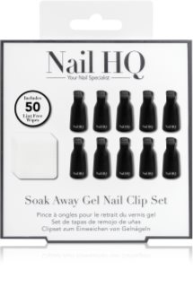 Nail HQ Soak Away Gel Nail Clip Set ensemble pour le retrait des ongles en gel et en acrylique