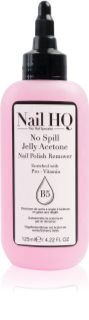 Nail HQ No Spill Jelly Acetone körömlakklemosó E-vitaminnal 125 ml