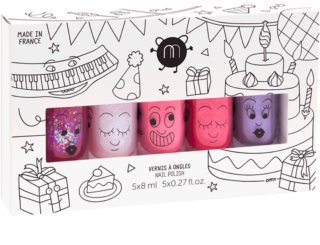 Nailmatic Kids nail polish set Sheepy, Polly, Cookie, Kitty, Piglou for children