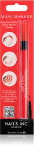 Nails Inc. Mani Marker dekoratyvinis nagų lakas pieštukas atspalvis Red 3 ml
