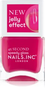 Nails Inc. 45 Second Speedy Gloss rychleschnoucí lak na nehty odstín Feelin' Berry Jelly 14 ml