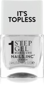 Nails Inc. It’s Topless gélový lak na nechty pre dlhotrvajúci efekt odtieň Mia 14 ml