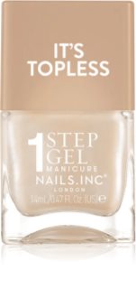 Nails Inc. It’s Topless gélový lak na nechty pre dlhotrvajúci efekt odtieň Demi 14 ml