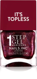 Nails Inc. It’s Topless Gel Nail Polish with long-lasting effect shade Scarlett 14 ml