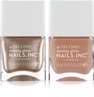 Nails Inc. 45 Second Mocha Mousse Set mit Nagellacken