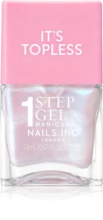 Nails Inc. It’s Topless Gēla nagu laka ar ilgstošu noturību (tonis) Kat Baby Pink Iridescent 14 ml