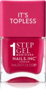 Nails Inc. It’s Topless Gēla nagu laka ar ilgstošu noturību (tonis) Gracie Guava Red 14 ml