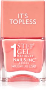 Nails Inc. It’s Topless Gēla nagu laka ar ilgstošu noturību (tonis) Paloma Peach Creme 14 ml