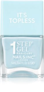 Nails Inc. It’s Topless Gel-Nagellack für einen langanhaltenden Effekt Farbton Giselle Icy Blue 14 ml