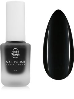 NaniNails NANI Super Shine Ilgnoturīga nagu laka (tonis) Black Velvet 10 ml