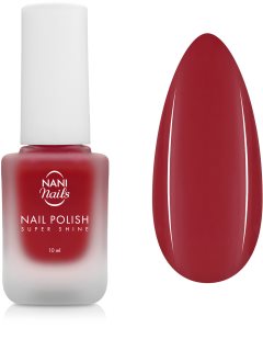 NaniNails NANI Super Shine Ilgnoturīga nagu laka (tonis) Redcurrant 10 ml