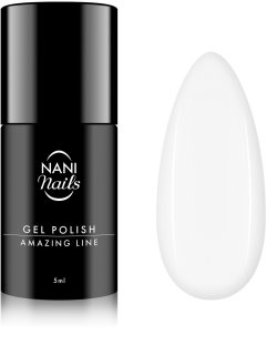 NaniNails Amazing Line гел лак за нокти цвят Snow White 5 мл.