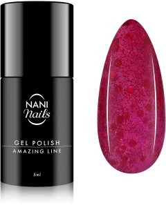 NaniNails NANI Amazing Line verniz de gel para unhas tom Crimson Confetti 5 ml