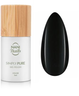 NaniNails Simly Pure τζελ βερνίκι νυχιών με τη χρήση των UV/LED λαμπτήρων απόχρωση True Black 5 ml