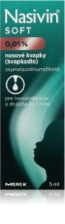 Nasivin Nasivin Soft 0,01% nosné kvapky proti upchatému nosu a nádche 5 ml
