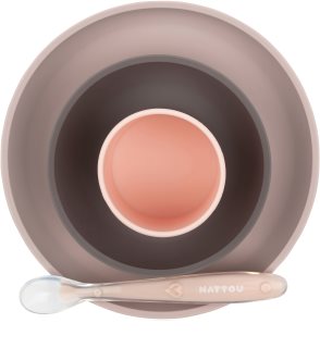 NATTOU Tableware Set of 4 Pieces сет за хранене за деца Pink / Purple 4 бр.