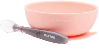NATTOU Tableware Set of 2 Pieces set de vajilla para niños Pink 2 ud