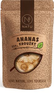 NATU Ananas kroužky sušené ovoce neproslazované 250 g
