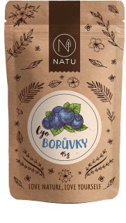 NATU Lyofilizované borůvky mrazem sušené ovoce 45 g