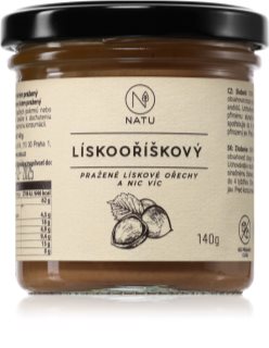 NATU Lískooříškový krém pražený ořechová pomazánka 140 g