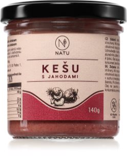 NATU Kešu krém s jahodami orechová nátierka 140 g
