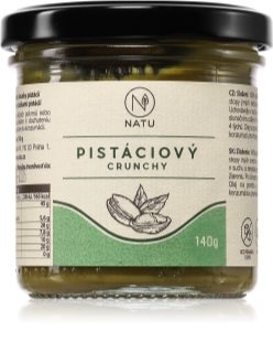 NATU Pistáciový krém crunchy ořechová pomazánka 140 g