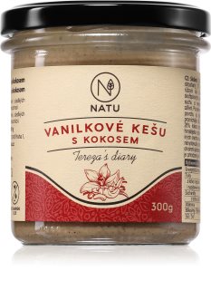 NATU Vanilkové kešu s kokosem ořechová pomazánka
