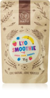 NATU Lyo mix smoothie mrazem sušené ovoce příchuť Strawberry, Banana & Blueberry 75 g