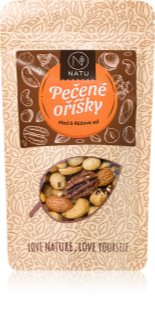 NATU Pečené oriešky s medom a soľou orechy v poleve 200 g