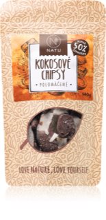 NATU Kokosové chipsy polomáčené kokosové chipsy 140 g