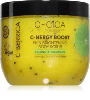 Natura Siberica C + CICA C - NERGY BOOST λαμπρυντική απολέπιση για το σώμα με βιταμίνη C 200 ml